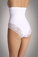 Shapewear panty cincher, lace edge, waist and belly control